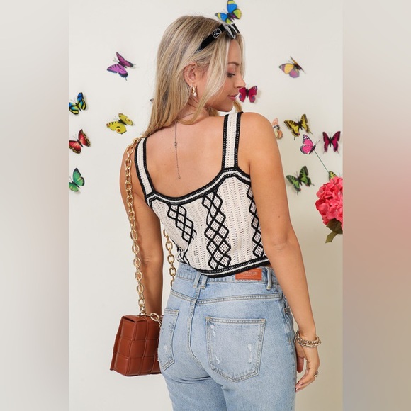 Festival Crochet Floral Crop Top - Picture 6 of 16